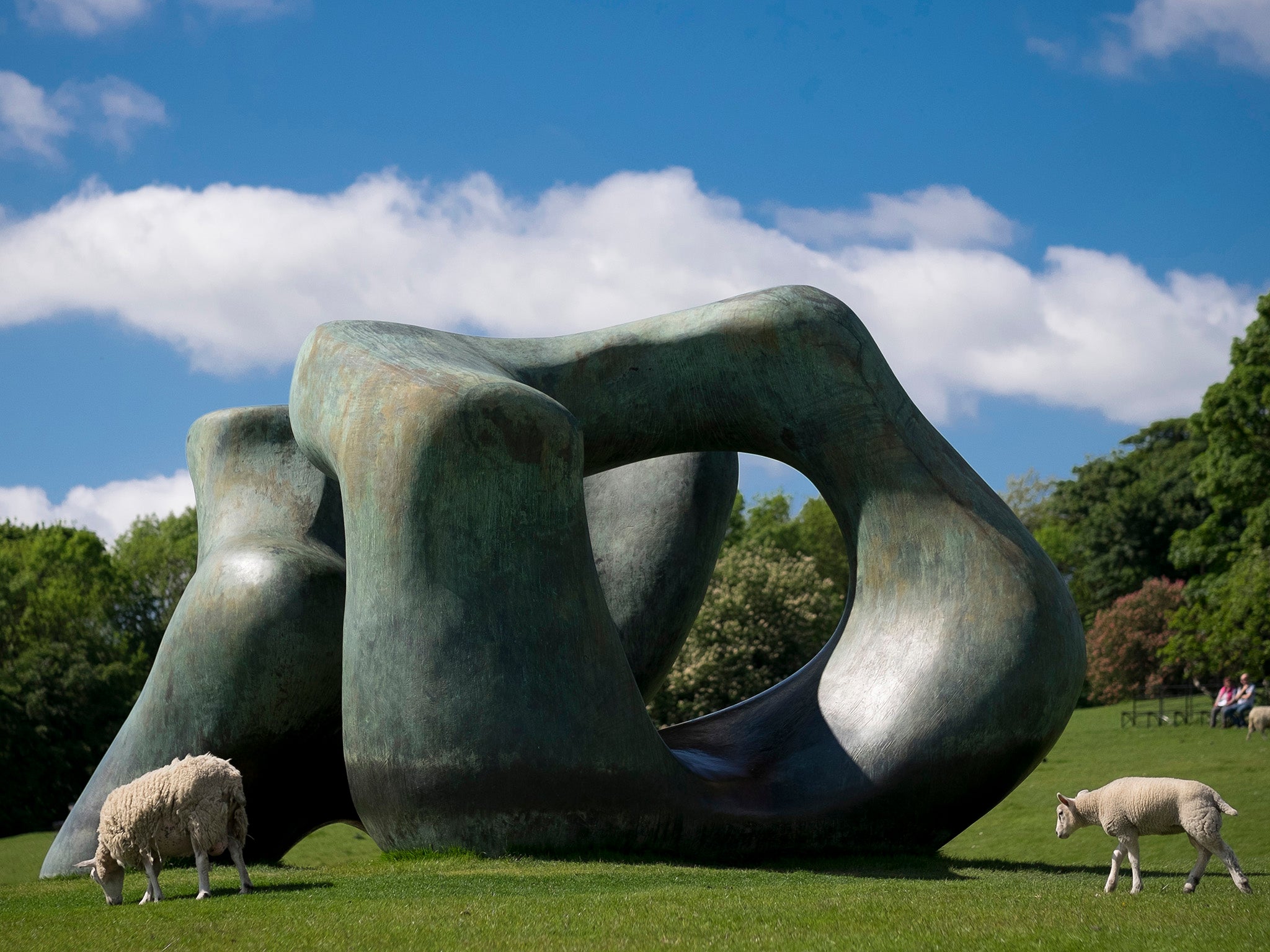 ‘Large Two Forms’ by Henry Moore in the YSP