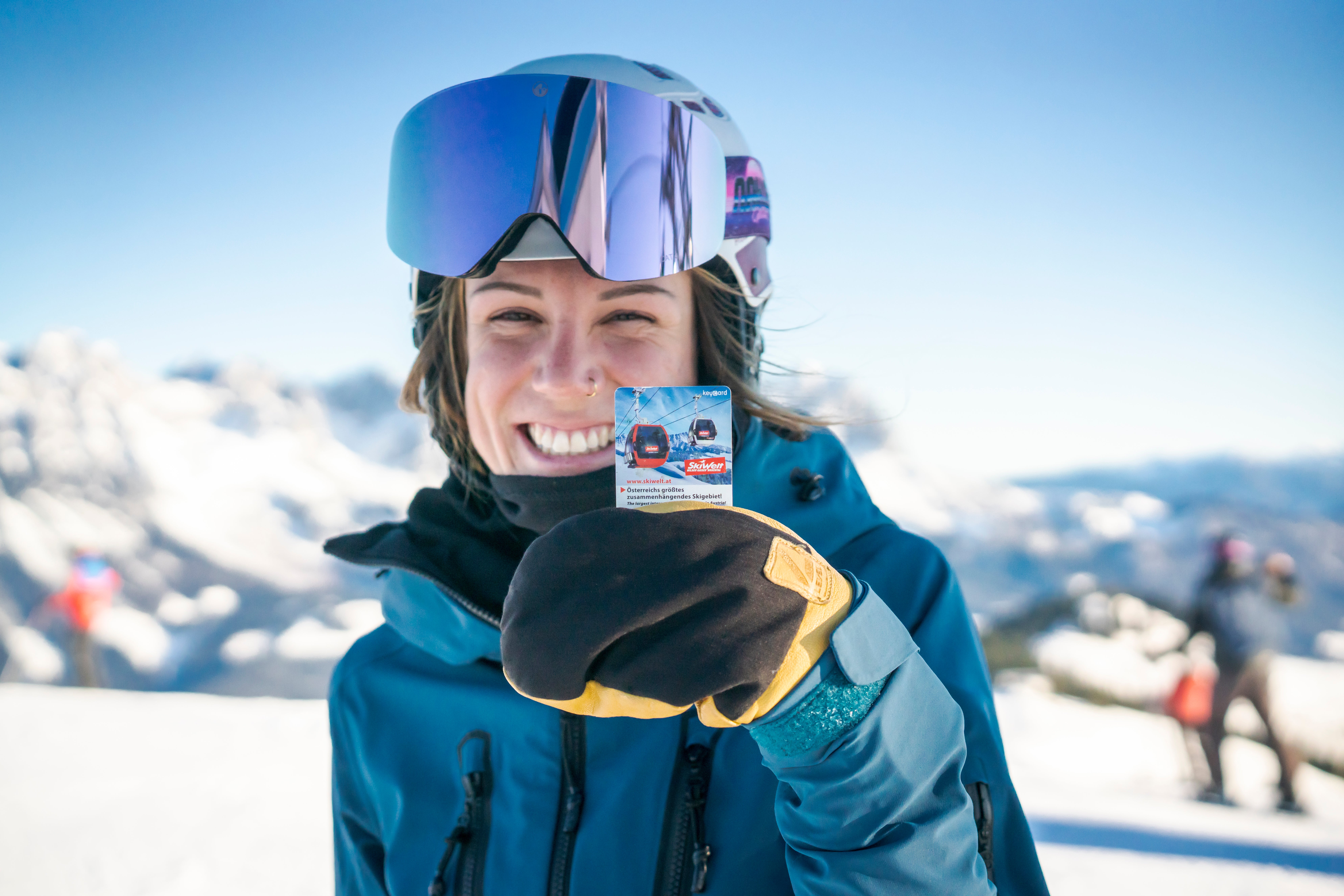 Take in breathtaking views across snow-capped peaks