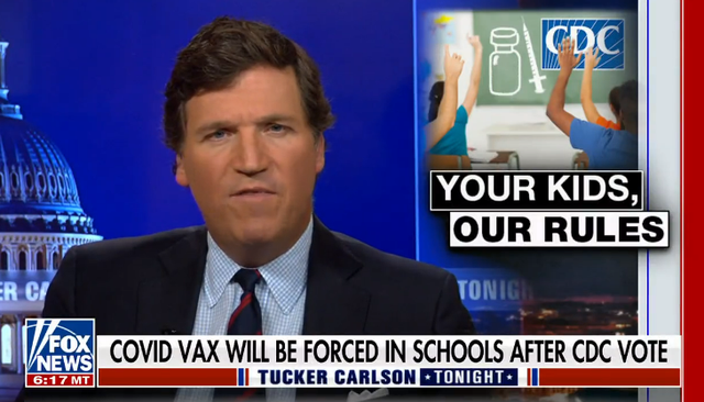 <p>Fox News host pushed back against the CDC for accusing him of spreading ‘dangerous misinformation’ when it came to Covid shots for children</p>