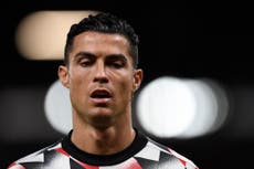 Cristiano Ronaldo dropped from Manchester United squad after storming down tunnel