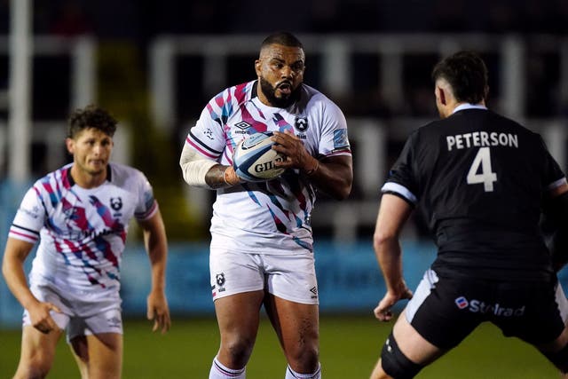 Kyle Sinckler, centre, has signed a contract extension at Bristol (Mike Egerton/PA)