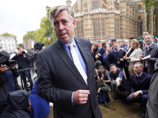 <p>Chair of the 1922 Committee Sir Graham Brady</p>