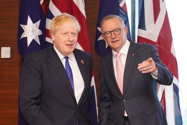 Australian PM ‘concerned’ about delays to UK trade deal following Truss exit (Stefan Rousseau/PA)