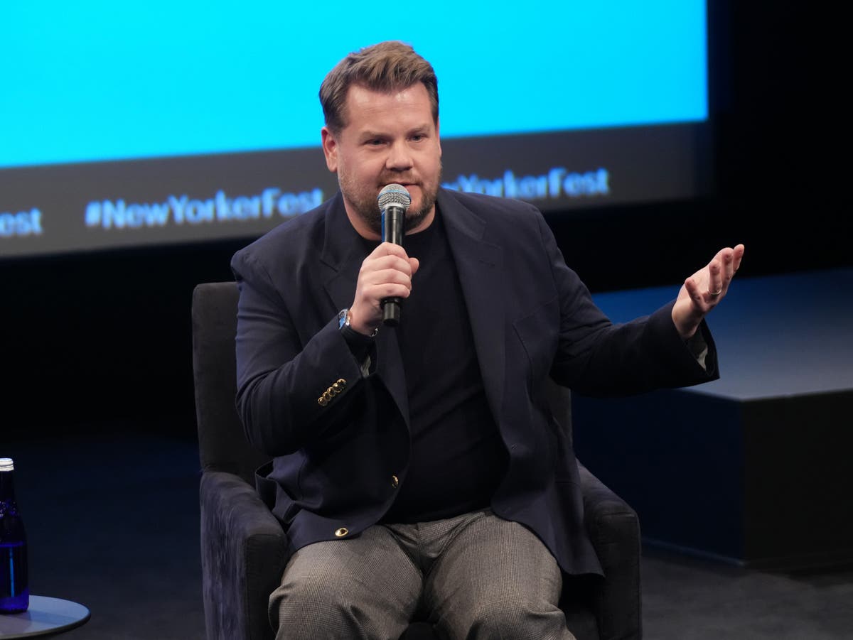 James Corden tells reporter it’s ‘beneath him’ to care about Balthazar row