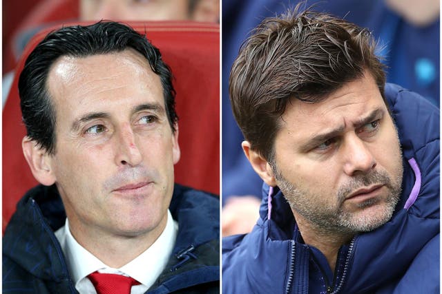 Could Unai Emery (left) or Mauricio Pochettino be the next Aston Villa boss? (PA)