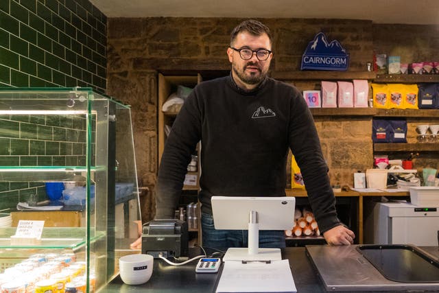<p>Robi Lambie, coffee roaster and co-founder of Cairngorm Coffee, who has warned a morning coffee could become a luxury item rather than an everyday essential as inflation returns to a four-decade high</p>