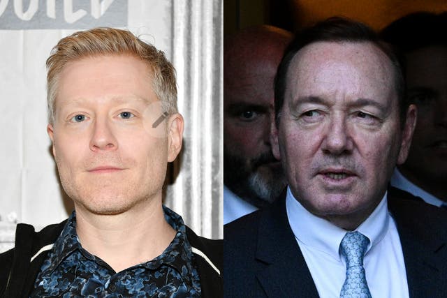 <p>Anthony Rapp and Kevin Spacey</p>
