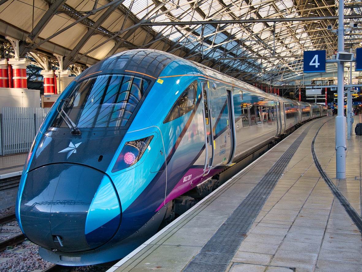 A TransPennine Express train at Liverpool Lime Street Station