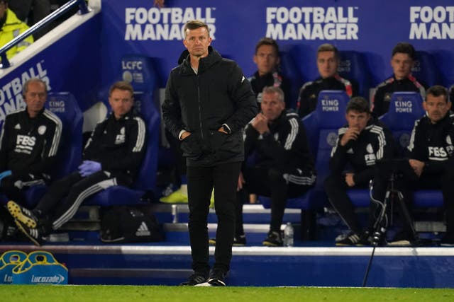 Leeds head coach Jesse Marsch is feeling the pressure after defeat at Leicester (Nick Potts/PA)