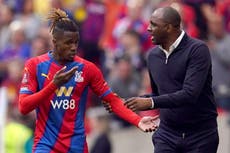 Patrick Vieira hopes Wilfried Zaha continues to feel the love at Crystal Palace