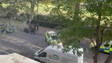 Moment Met Police arrest ‘man armed with knife’ close to Houses of Parliament