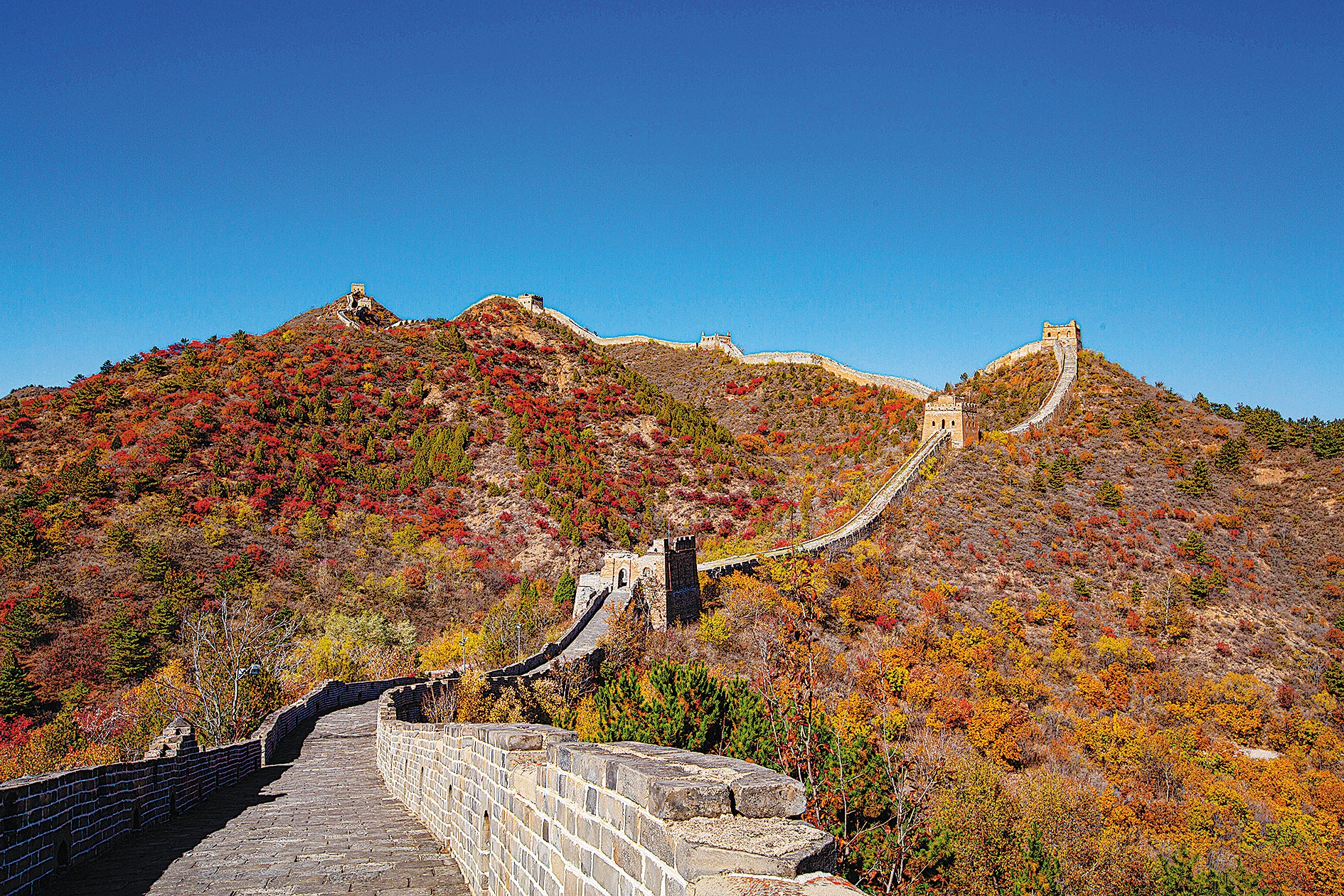 The Simatai section of the Great Wall in Beijing