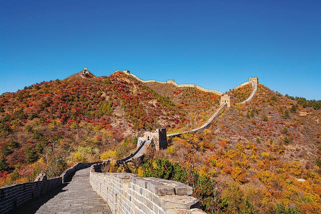 <p>The Simatai section of the Great Wall in Beijing </p>