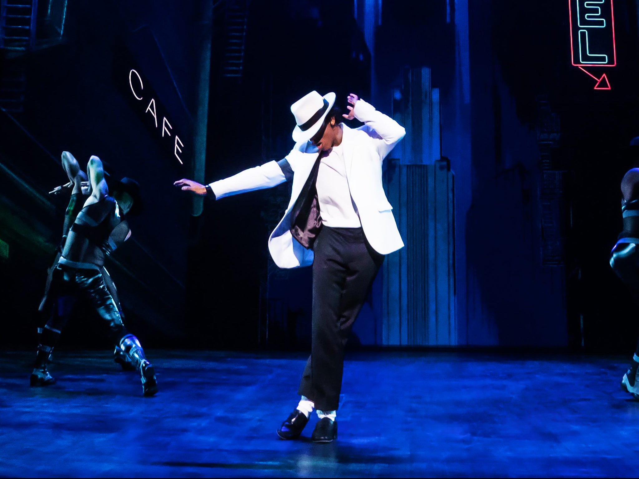 Myles Frost as Michael Jackson in the Broadway production of ‘MJ: The Musical’
