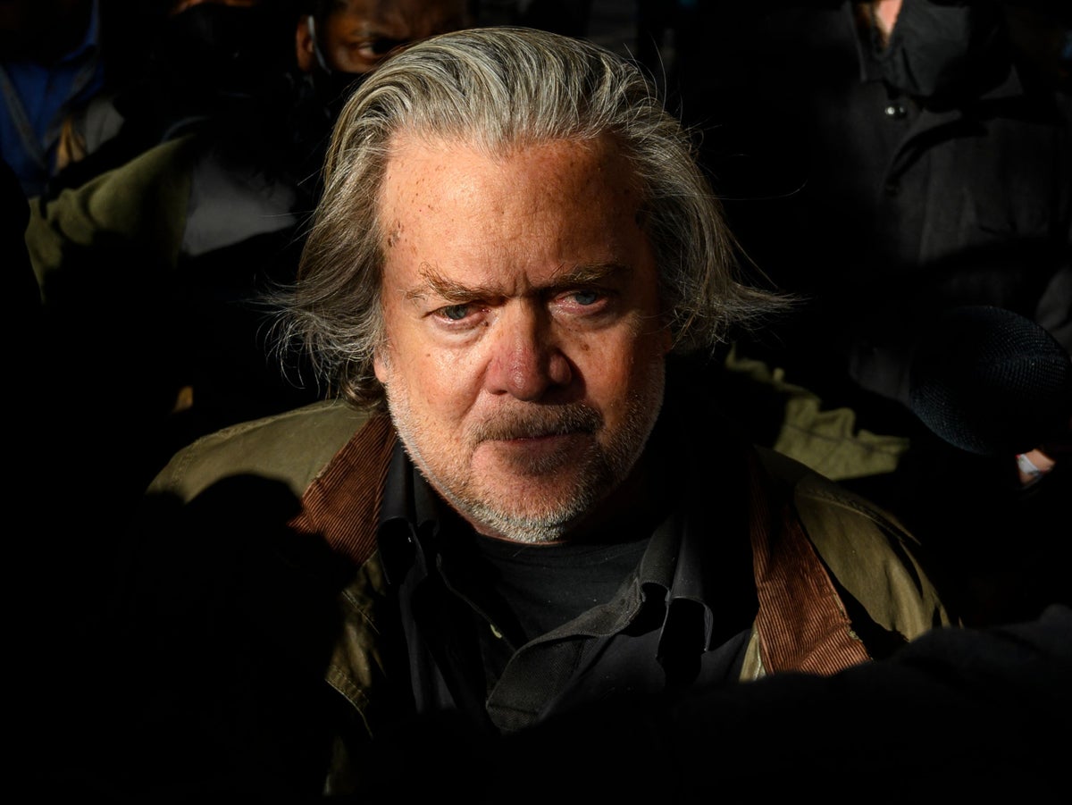 Trump news – live: Steve Bannon receives jail sentence as Jan 6 panel ‘struggles’ to serve Trump subpoena