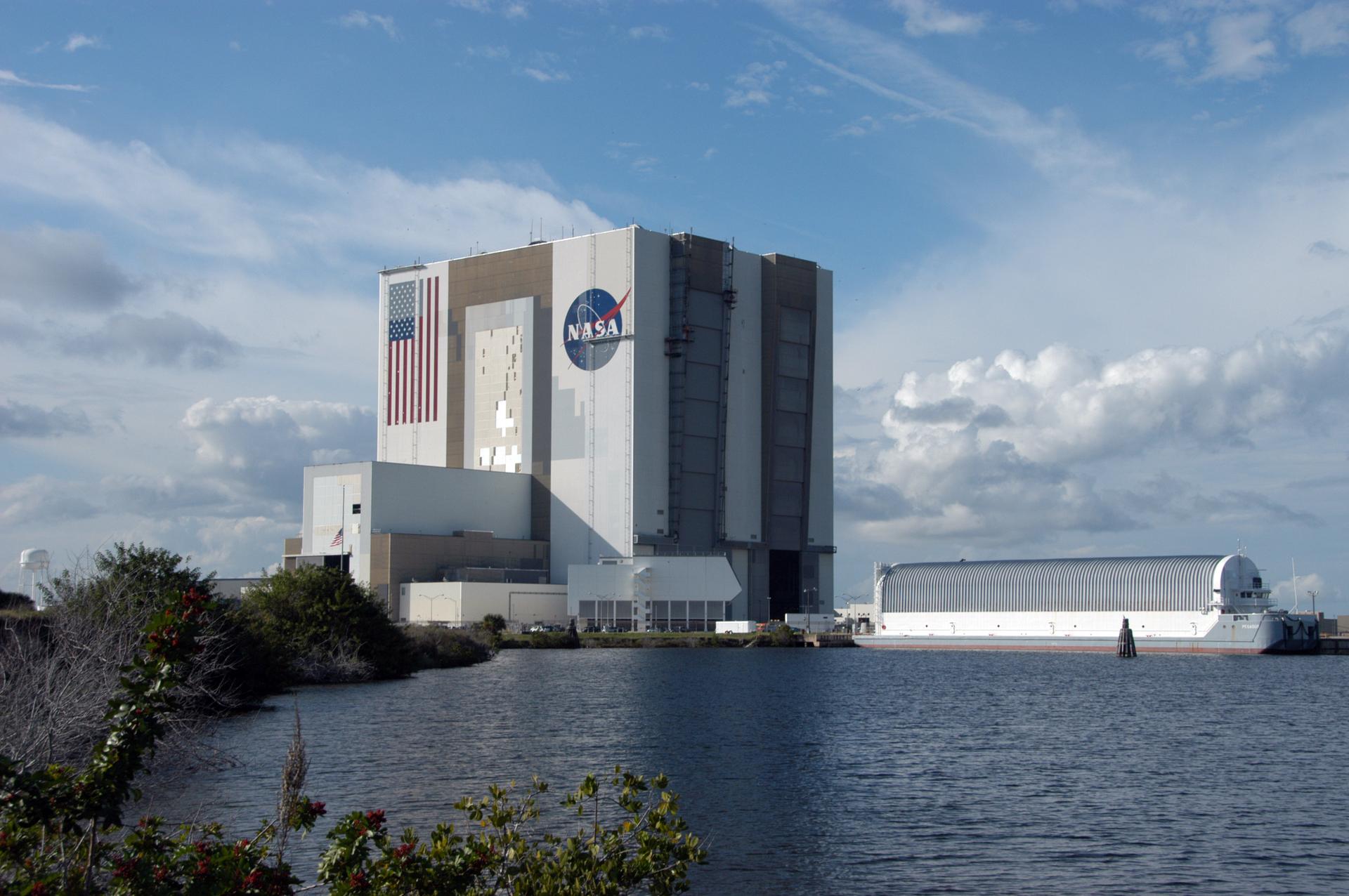 The Vehicle Assembly Building at Nasa’s Kennedy Space Center in Florida