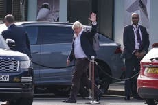 Boris Johnson arrives back in Britain for expected tilt at return to Downing Street