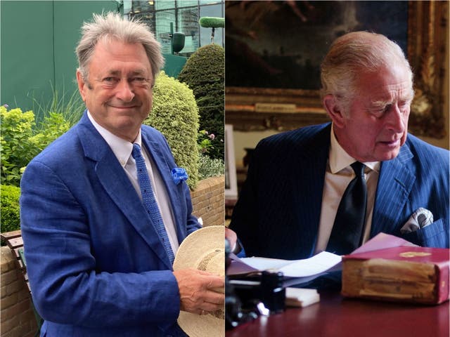 <p>Alan Titchmarsh and King Charles III are friends</p>