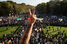 Iran protests trigger solidarity rallies in Europe, US