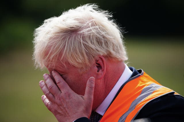 Boris Johnson was forced out of the top job after a series of scandals (Ben Birchall/PA)