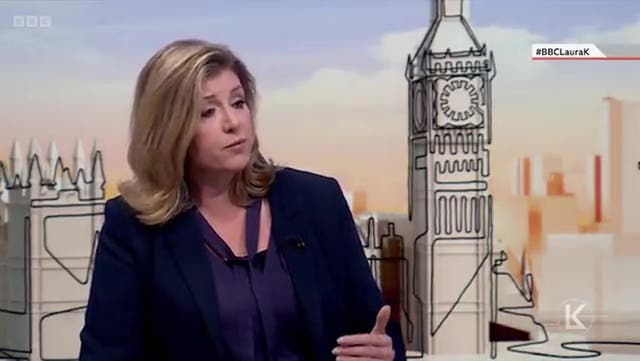 <p>Penny Mordaunt refuses to stand by her call for benefits to rise in line with inflation</p>