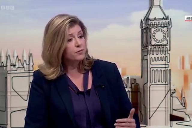 <p>Penny Mordaunt refuses to stand by her call for benefits to rise in line with inflation</p>