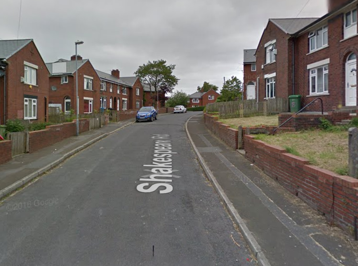 The dog attacked two women on Shakespeare Road in Oldham, police say