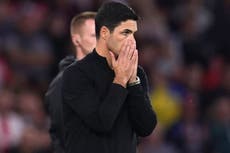 Mikel Arteta has ‘no complaints’ after Southampton hold Arsenal to draw