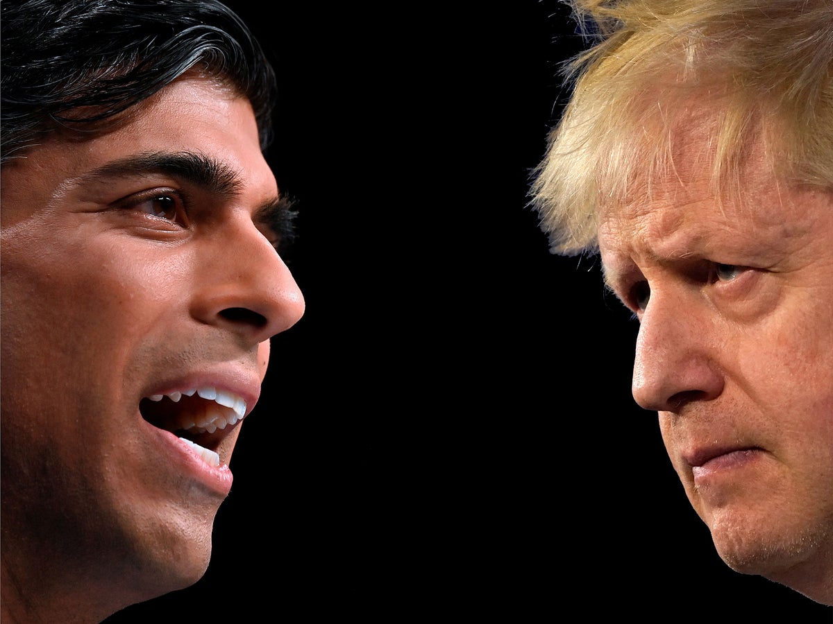 Boris Johnson urged to drop comeback bid as he falls further behind rival Sunak