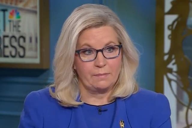 <p>Liz Cheney appears on Meet The Press on Sunday 23 October</p>