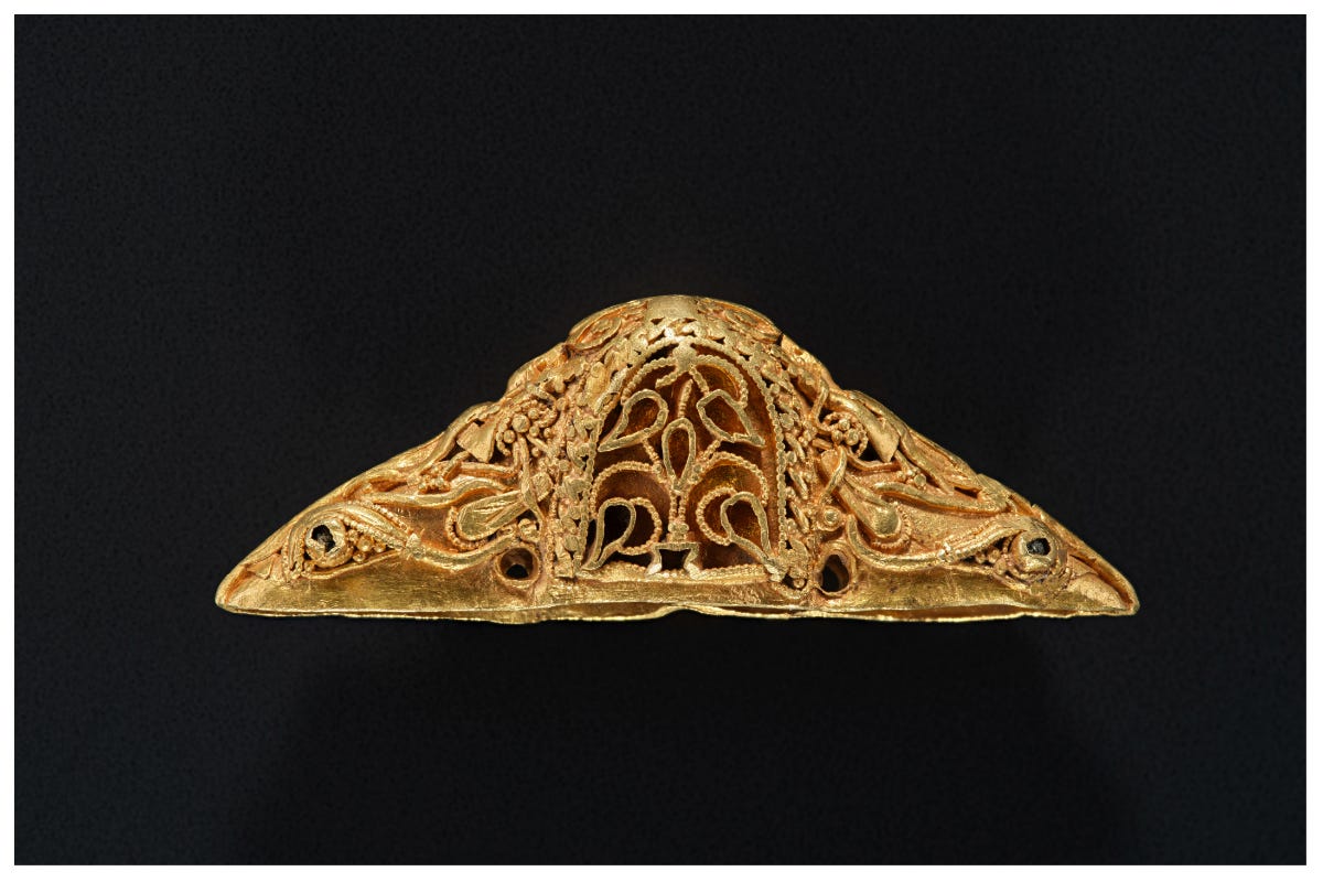 Museum acquires 700AD gold sword pommel worth £30,000 found in Scotland