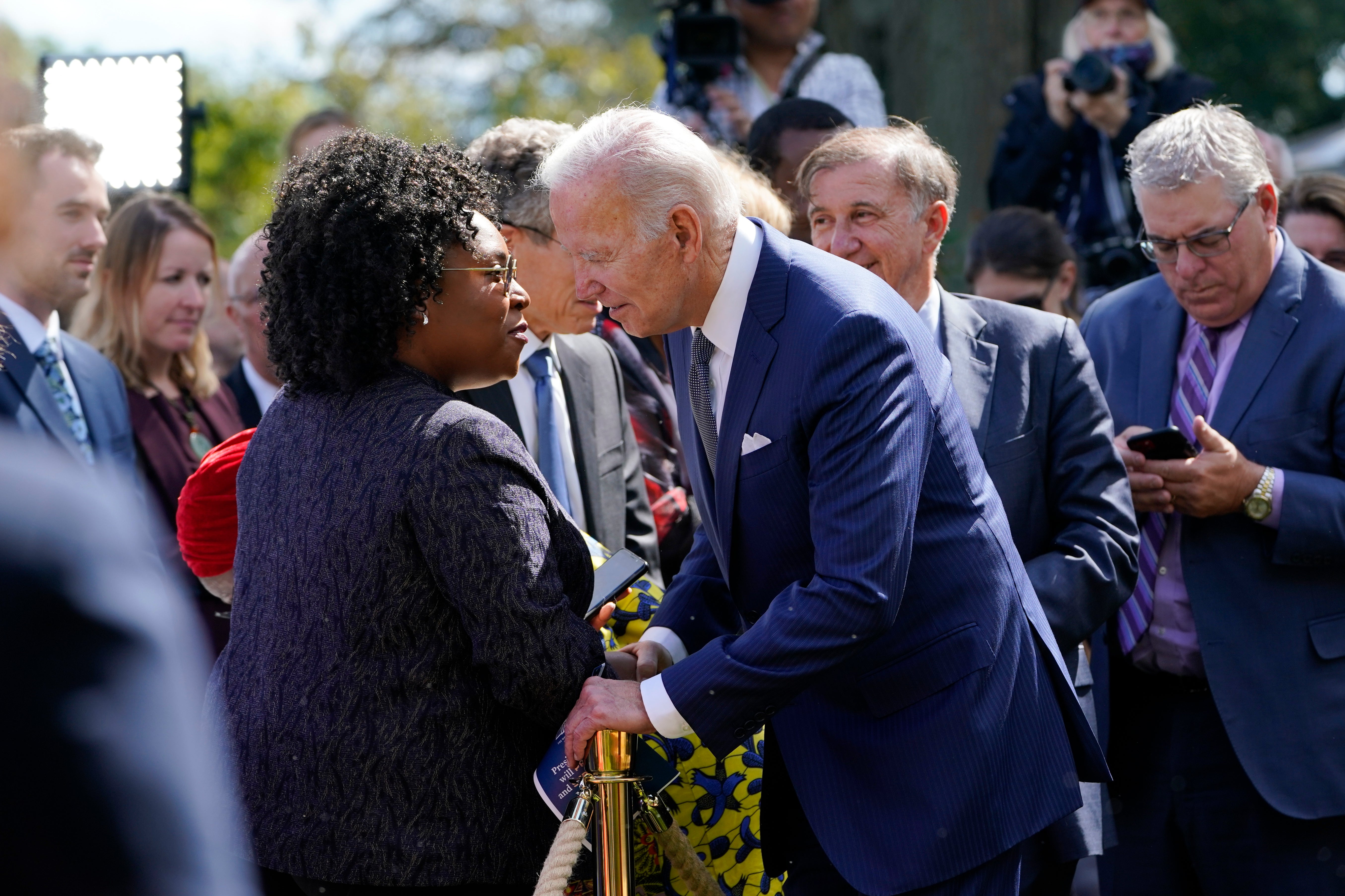 Election 2022 Biden Rope Lines