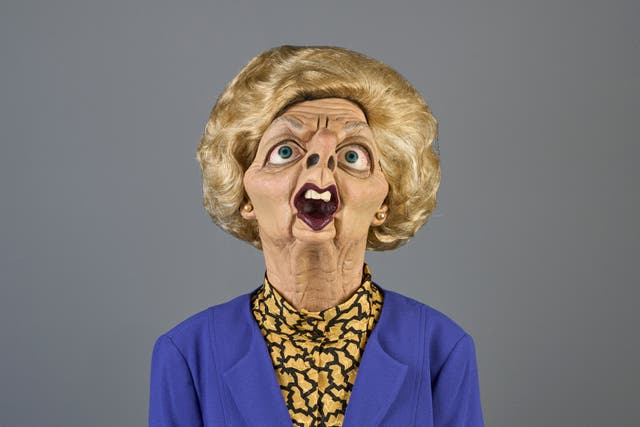 <p>Margaret Thatcher puppet on Spitting Image</p>