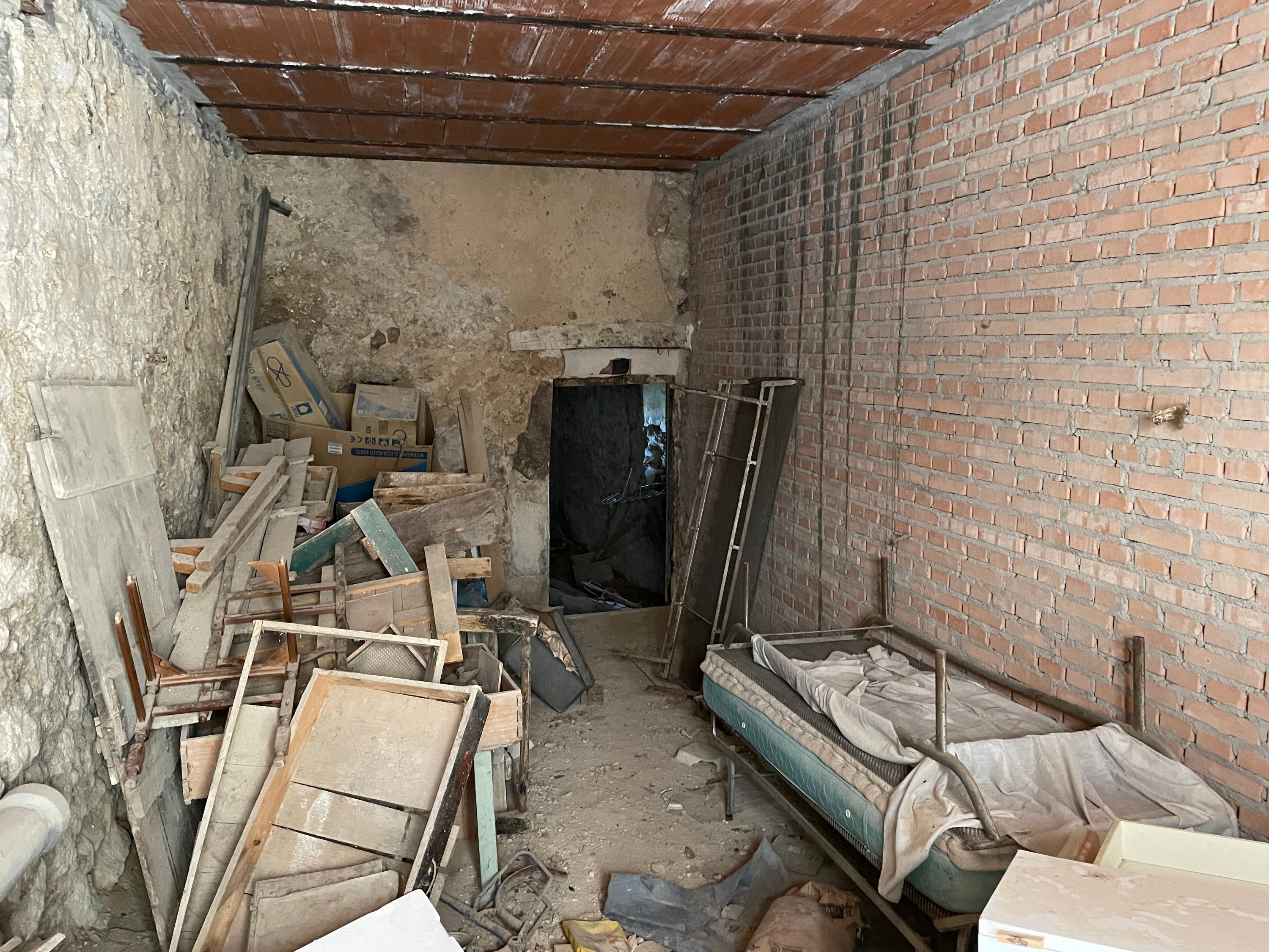 Some of the village's abandoned homes are in disrepair