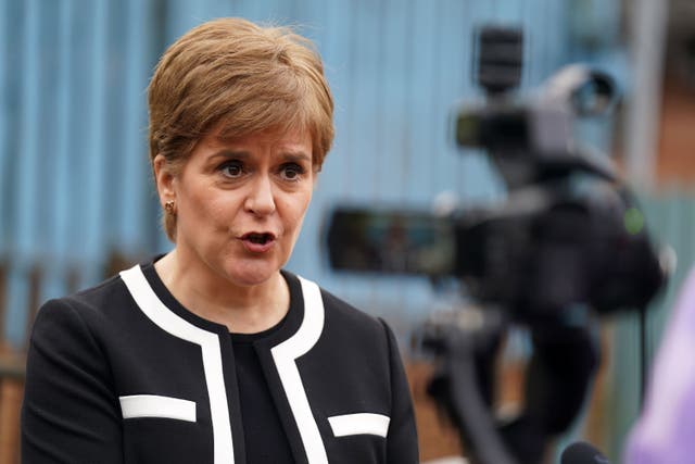 Nicola Sturgeon has said the incoming prime minister should call a general election (Andrew Milligan/PA)