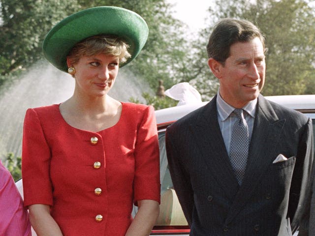 <p>Diana, Princess of Wales, and the then-Prince Charles announced their separation in 1992. Here, they are pictured in India in February that year</p>