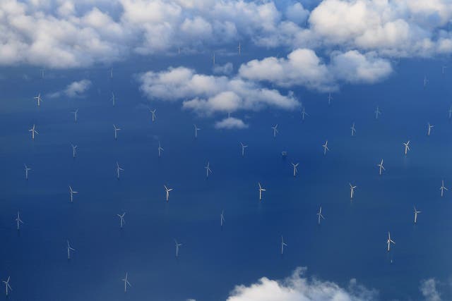 <p>China’s proposed offshore windfarm will have more than 150-times the capacity of the UK’s Burbo Bank Offshore Wind Farm, pictured here on 8 November, 2017</p>