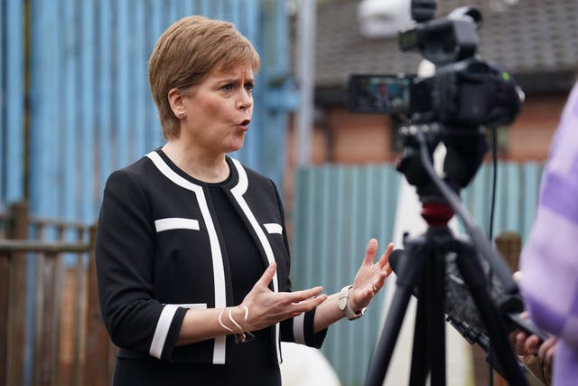 Nicola Sturgeon urged the new Tory leader to rule out austerity and call a new election (Andrew Milligan/PA)