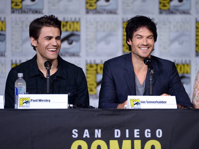 <p>Wesley and Somerhalder in 2016</p>