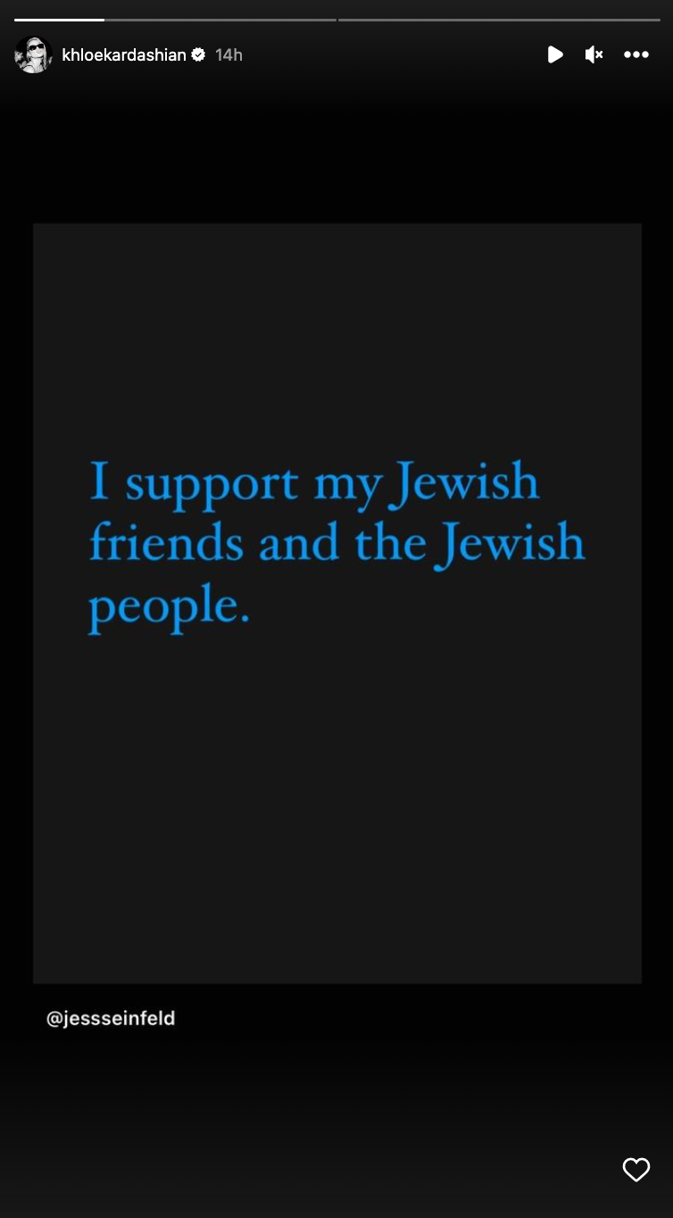 Khloe Kardashian shows support for Jewish community amid Kanye West’s antisemitic comments