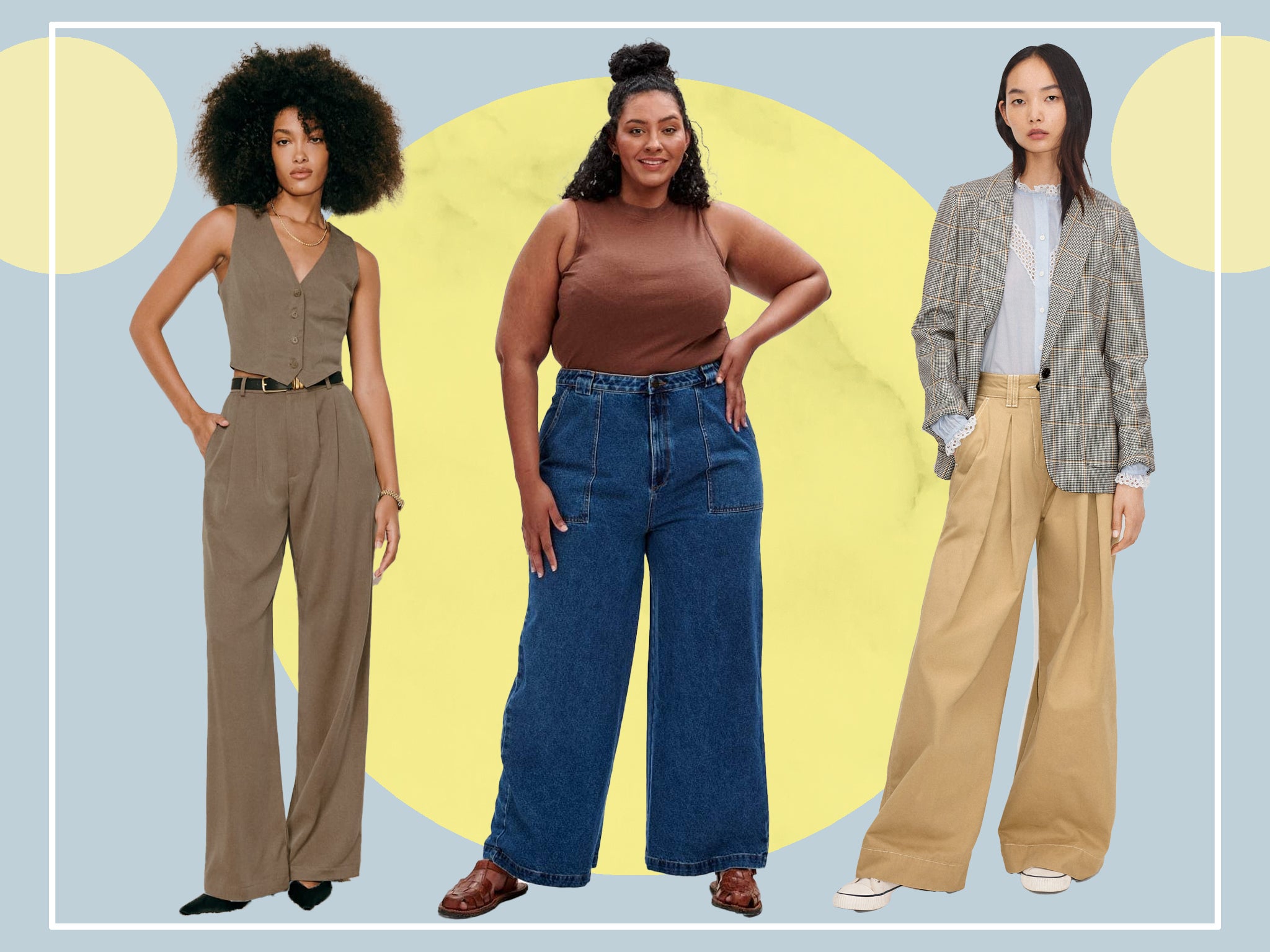 2024 New O Stretch Twill Cropped Wide Leg Pant Women's High Waist Casual  Wide Leg Pants Big and Tall Travel Pants