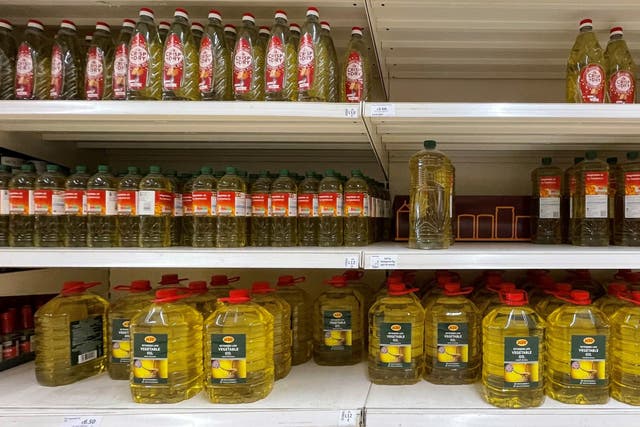 The cost of vegetable oil has soared in the last year (Gareth Fuller/PA)