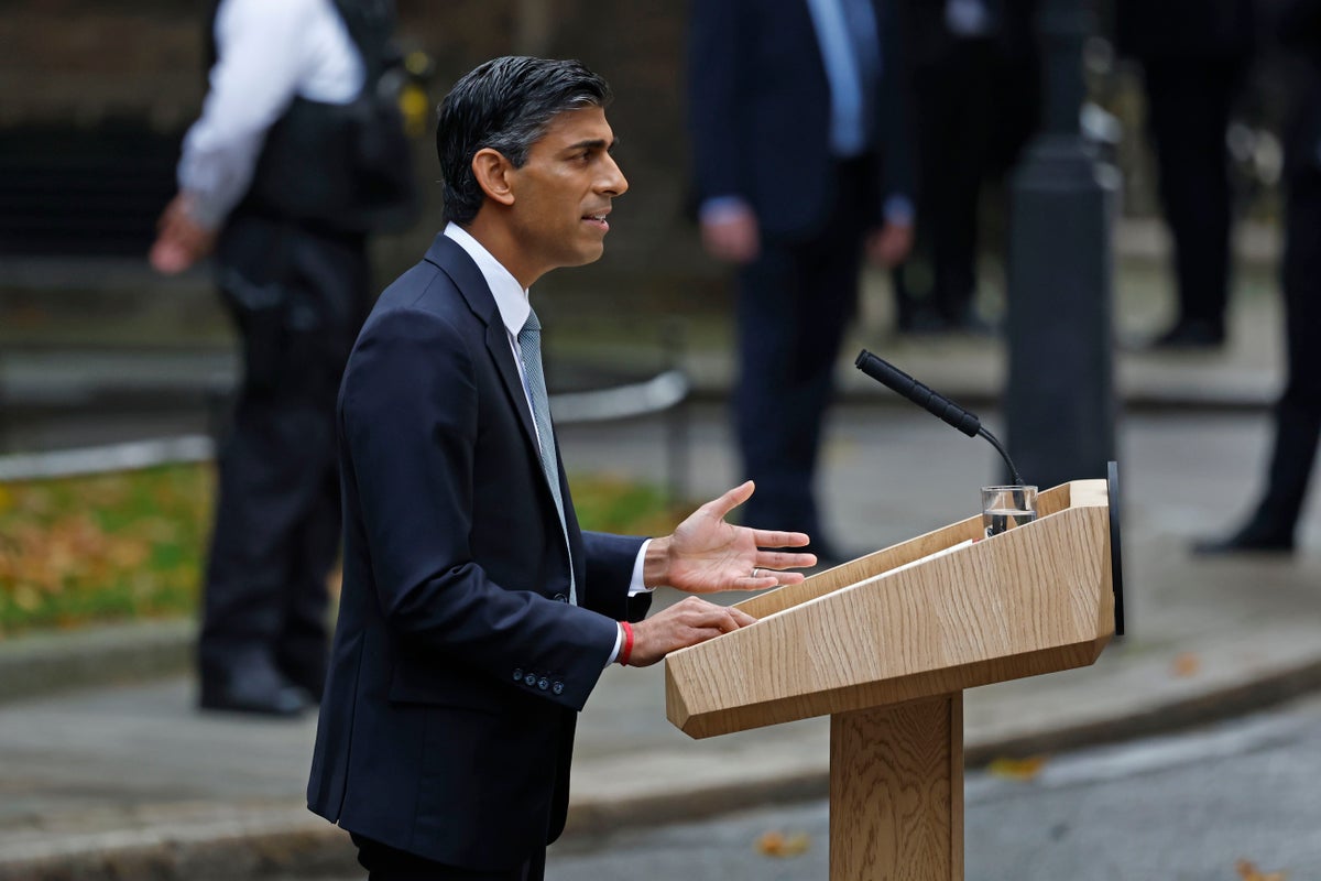 Voices: Rishi Sunak’s speech in Downing Street: What he said – and what he really meant