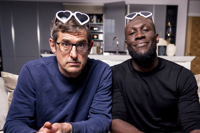 <p>Louis Theroux and Stormzy</p>