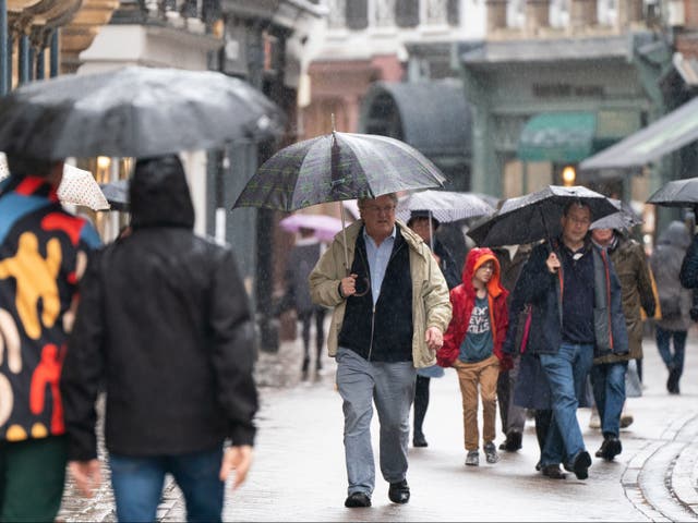 <p>The UK looks set for further rain this week, the Met Office says</p>