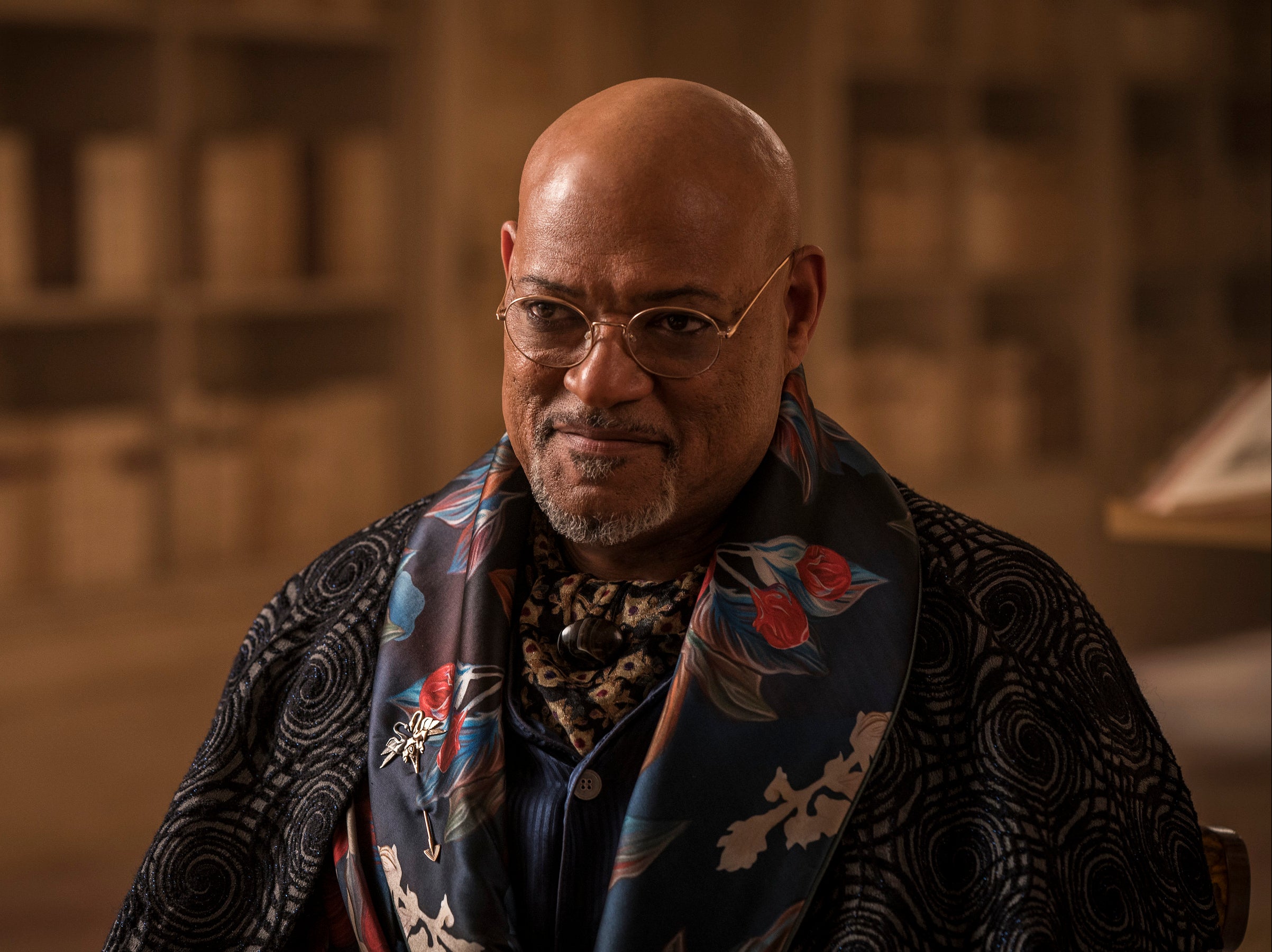 Laurence Fishburne as the enigmatic school master in ‘The School for Good and Evil'