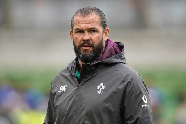 Andy Farrell is ready for Ireland’s challenge against South Africa (Niall Carson/PA)