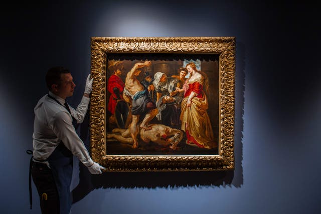 Rubens’ Salome Presented With The Severed Head Of Saint John The Baptist (Sothebys/PA)
