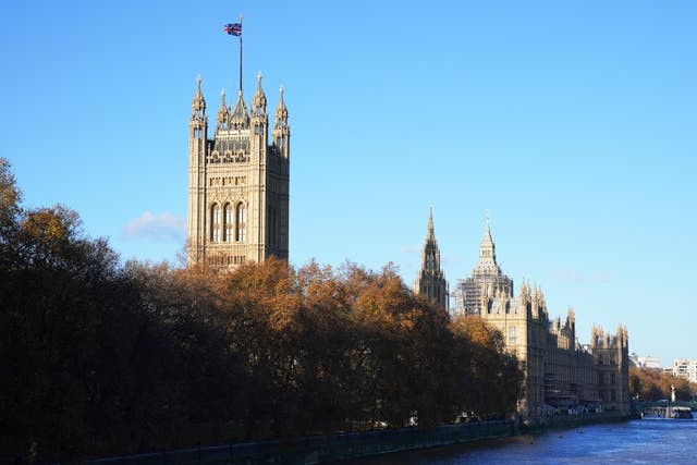 The Union Flag flies above the Victoria Tower (Jonathan Brady/PA)
