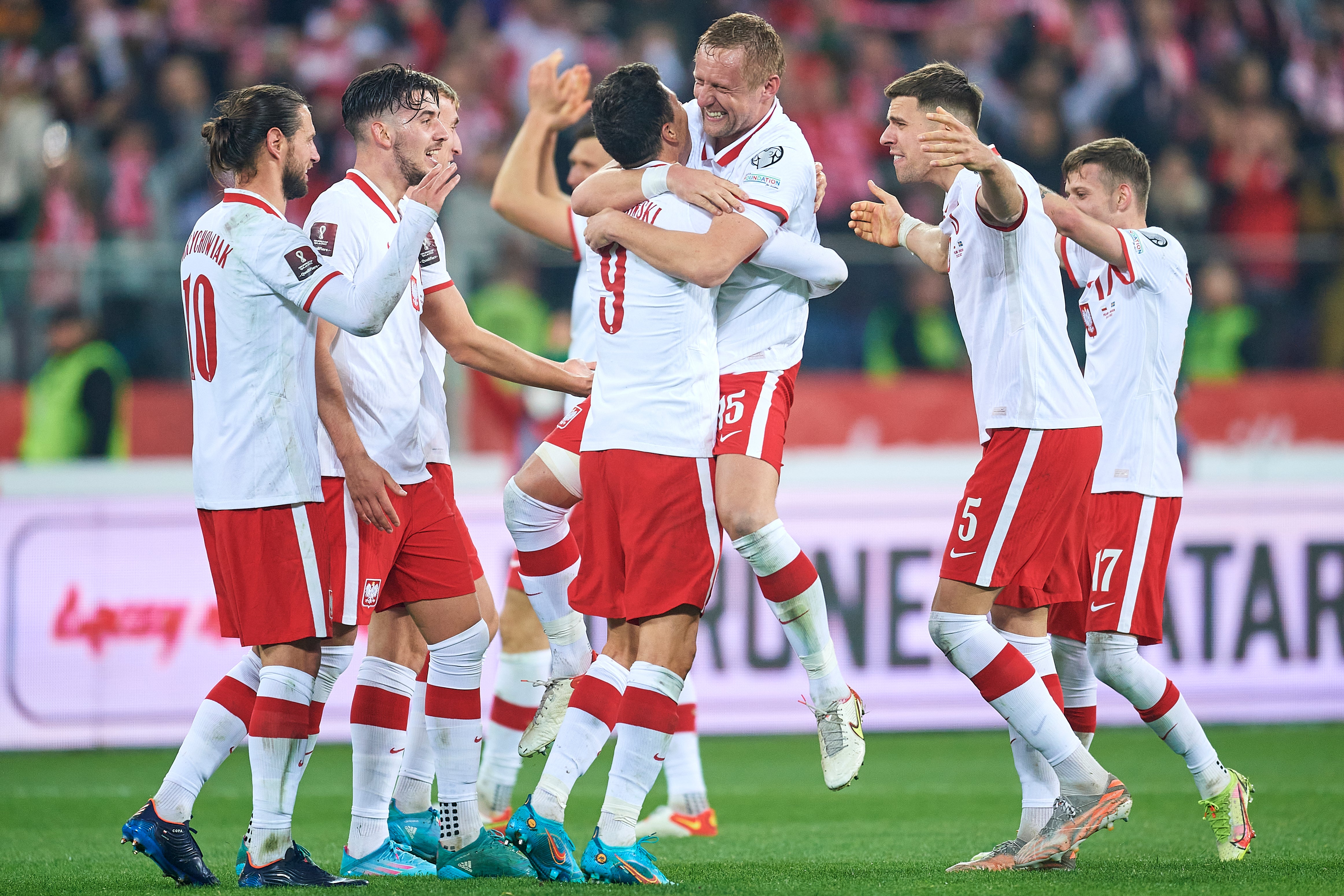 Poland's top goal scorers' jerseys